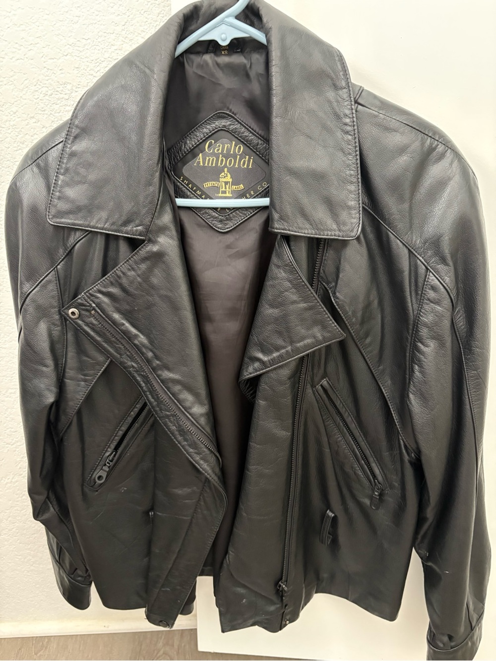 Women’s Black Leather Biker Jacket